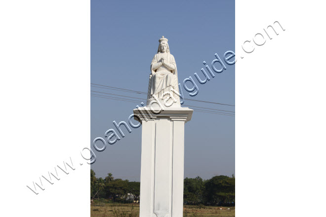 Statue in front of the church