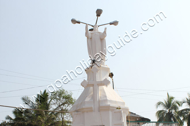Statue in front of St.Jerome's Church, Mapusa, Goa
